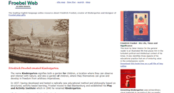 Desktop Screenshot of froebelweb.org